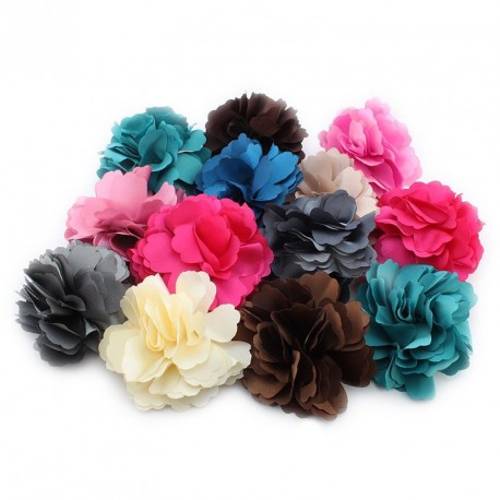 fake flower hair clips