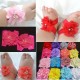 chiffon flower baby sandals